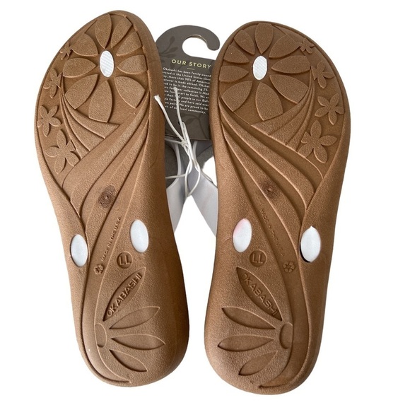 🆕 OKABASHI BREEZE WOMENS FLIP FLOPS 11-12 XL - Picture 4 of 7